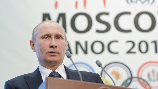 Владимир Путин на открытии XVIII Генеральной ассамблеи АНОК