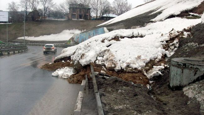 Оползень в Нижнем Новгороде