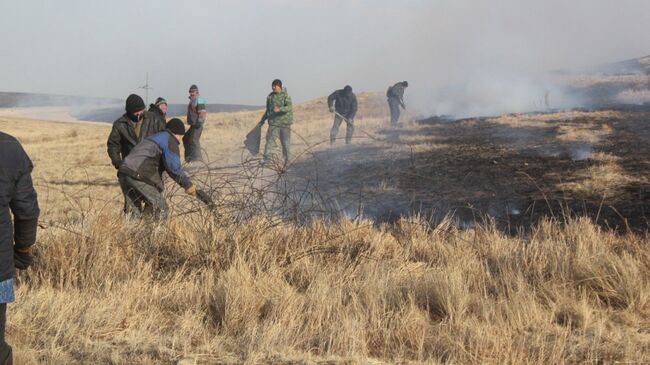 Ликвидация природного пожара в Забайкалье