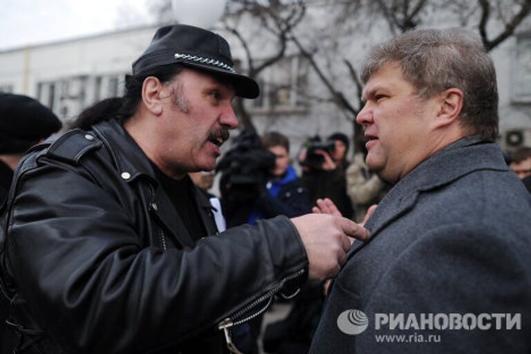 Акция оппозиции у телецентра Останкино