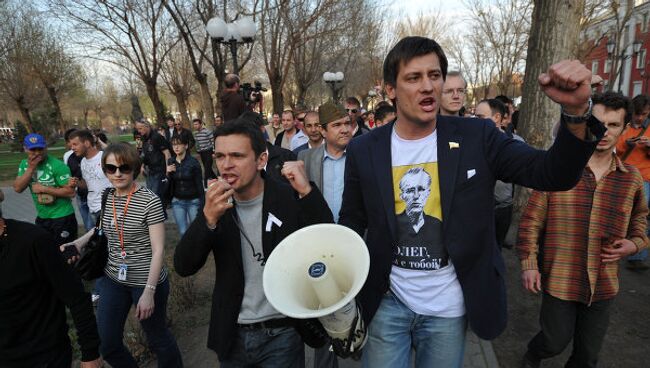 Митинг в поддержку экс-кандидата в мэры Астрахани Олега Шеина