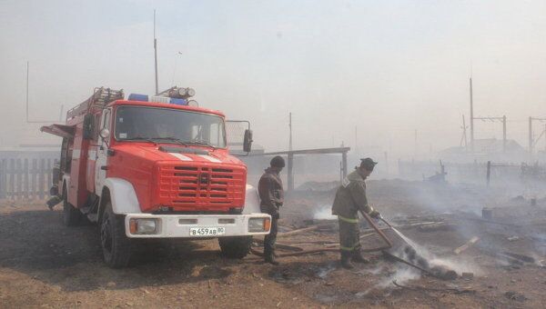 Ликвидация природного пожара в Забайкальском крае