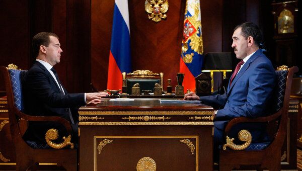 Встреча Дмитрия Медведева с Юнус-Беком Евкуровым