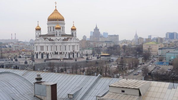 РПЦ заявила об антицерковной акции у храма Христа Спасителя
