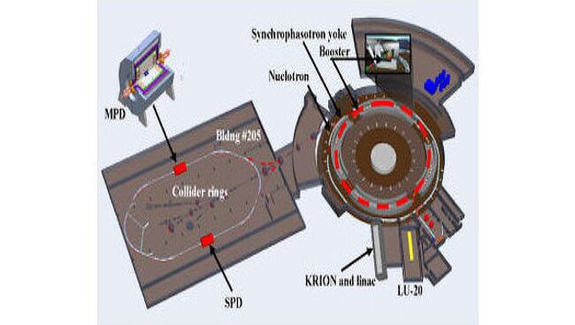 Схема коллайдера NICA