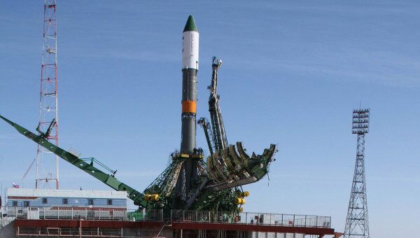 Ракета-носитель Союз-У на стартовом комплексе