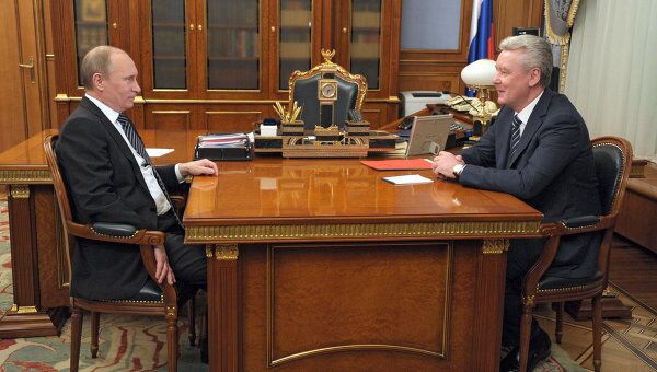 Премьер-министр РФ В.Путин встретился с мэром столицы С.Собяниным