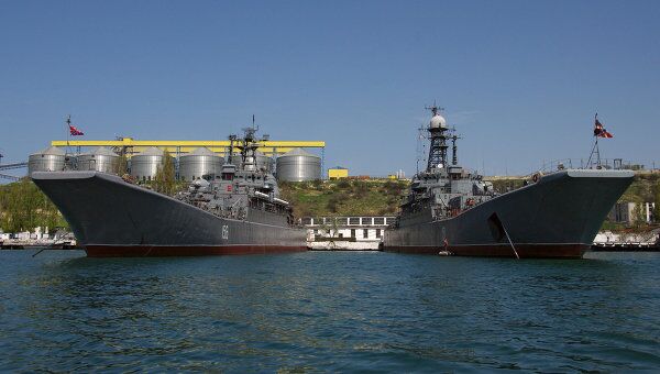 Корабли Черноморского флота в Севастополе. Архивное фото