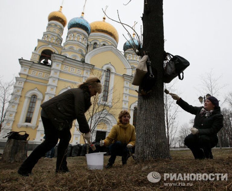 Субботники в городах России