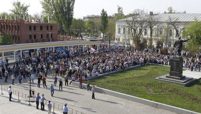 Митинг За честные выборы в Астрахани