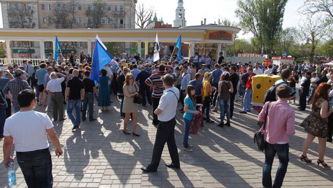 Митинг За честные выборы в Астрахани