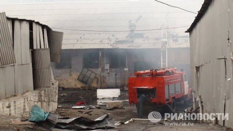 Пожар на складах пиротехники в Чите