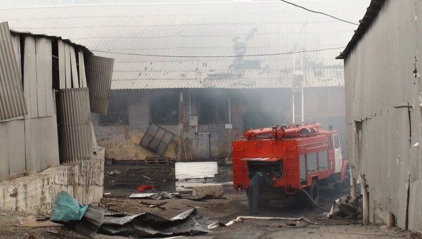 Пожар на складах пиротехники в Чите