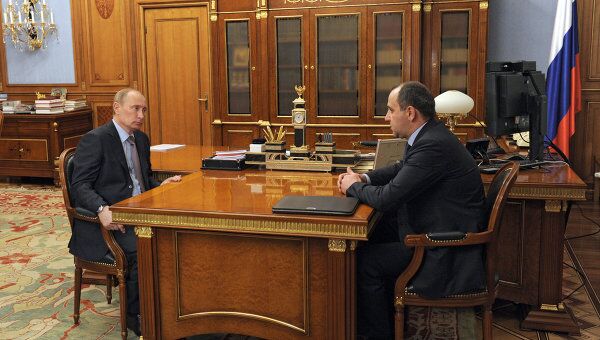 Премьер-министр РФ В.Путин встретился с главой Карачаево-Черкесии Р.Темрезовым