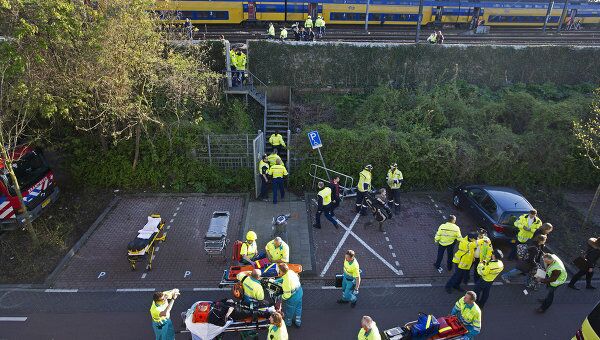 Столкновение поездов в Амстердаме могла вызвать ошибка машиниста