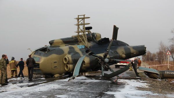 Аварийная посадка Ми-8 под Хабаровском