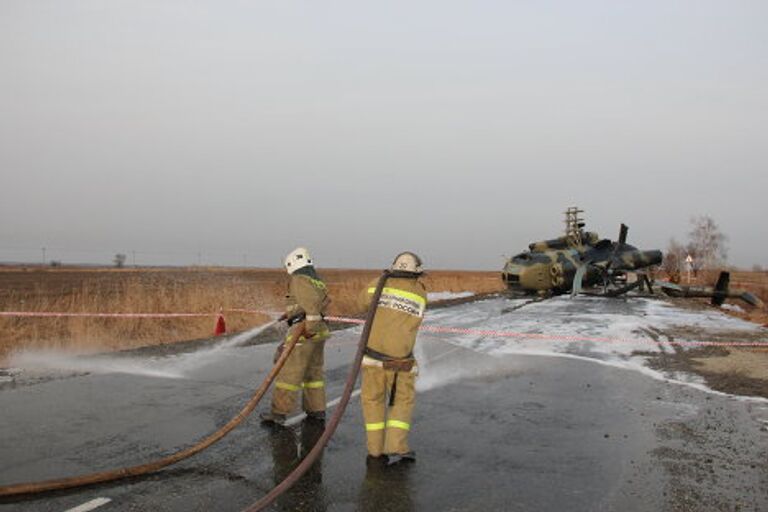 Аварийная посадка Ми-8 под Хабаровском