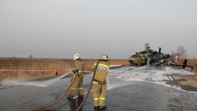 Аварийная посадка Ми-8 под Хабаровском