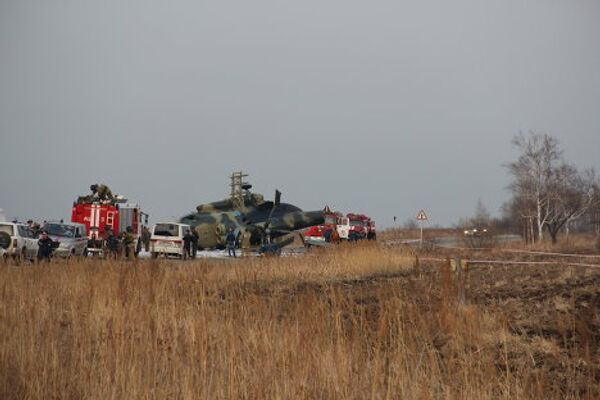 Аварийная посадка Ми-8 под Хабаровском