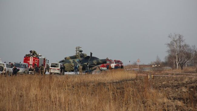 Аварийная посадка Ми-8 под Хабаровском