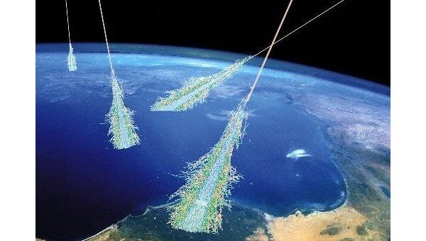 Бомбардировка Земли электронами высоких энергий