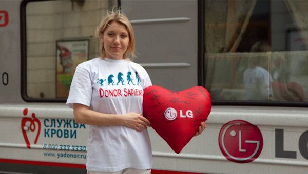LG провела эстафету донорства в рамках Поезда инноваций и добрых дел