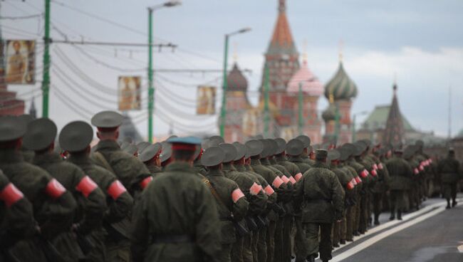 Репетиция парада Победы на Красной площади