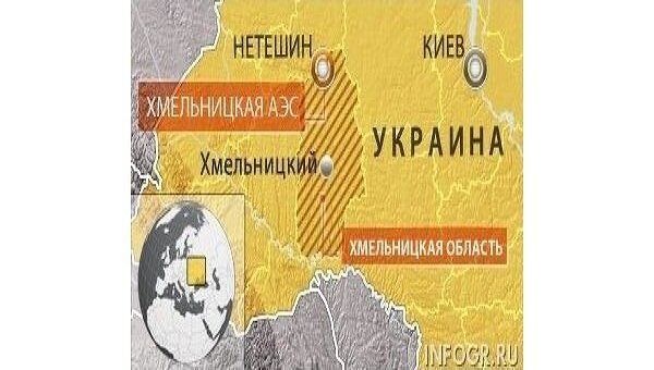 Карта Украины, Хмельницкая АЭС