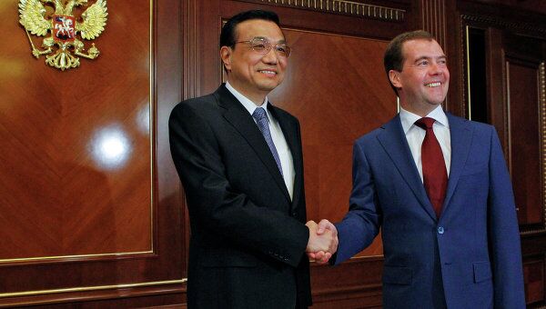 Президент РФ Д.Медведев провел переговоры с премьером Госсивета КНР Л.Кэцяном