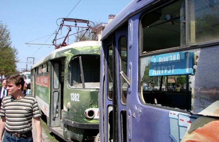 На месте взрыва в Днепропетровске