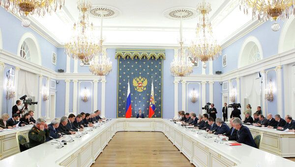 Президент РФ Д.Медведев провел заседание с членами Совбеза РФ