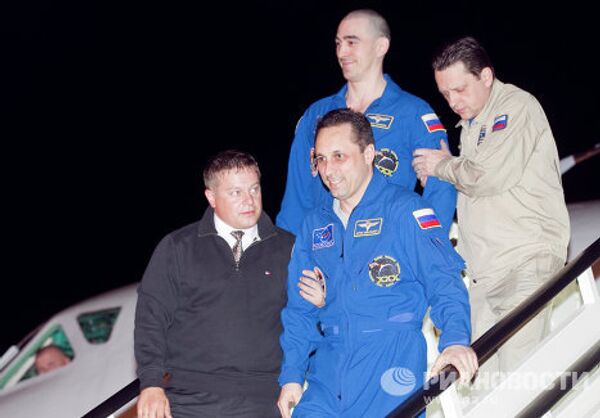 Встреча экипажа 30-й длительной экспедиции на МКС