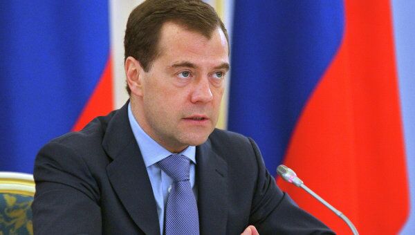 Президент России Дмитрий Медведев. Архив