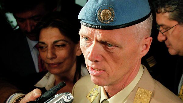 Глава миссии наблюдателей ООН в Сирии норвежский генерал Роберт Муд