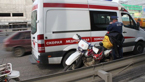 Мотоциклист госпитализирован после столкновения с иномаркой на юге Москвы