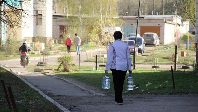 Костромичи скупают воду