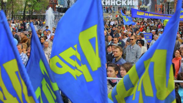 Митинг ЛДПР на Пушкинской площади.Аархивное фото