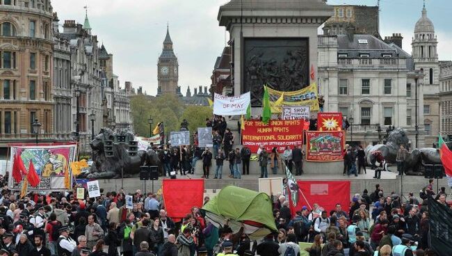 Первомайский митинг в Лондоне