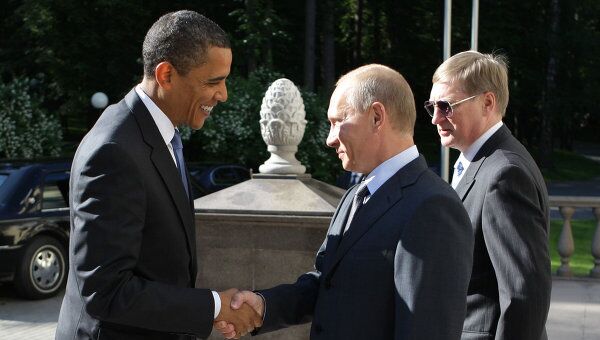 Владимир Путин и Барак Обама. Архив