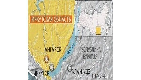 Ангарск. Карта
