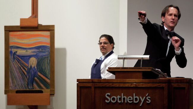 Холст Мунка Крик продан за рекордные $119,9 млн долларов на торгах Sotheby's в Нью-Йорке