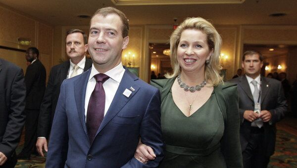 Дмитрий и Светлана Медведевы на приеме от имени премьер-министра Канады в честь глав государств и правительств G20