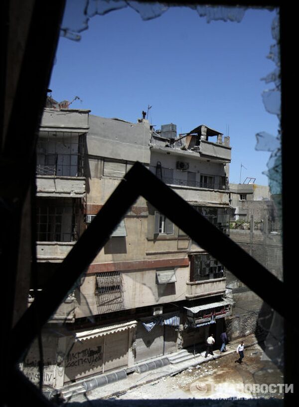 Разрушения в сирийском городе Хомс