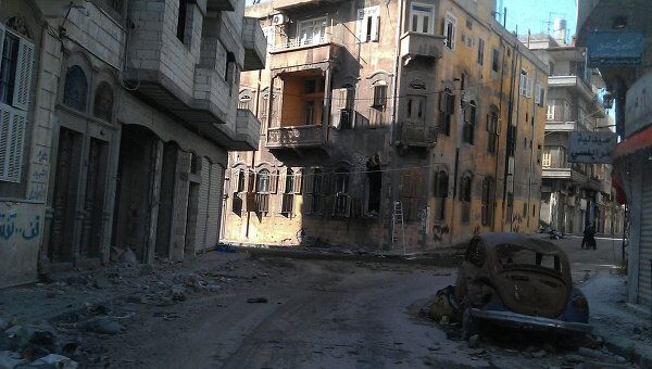 Разрушения в сирийском городе Хомс