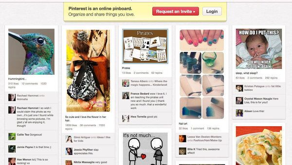 Соцсеть Pinterest, архивное фото