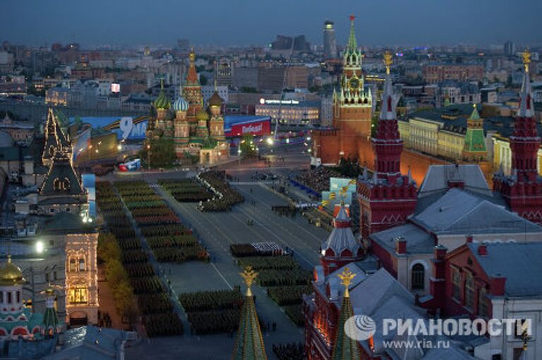 Репетиция парада Победы на Красной площади