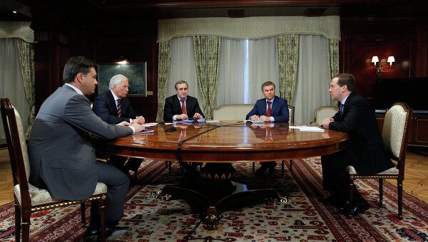 Встреча Д.Медведева с руководством партии Единая Россия