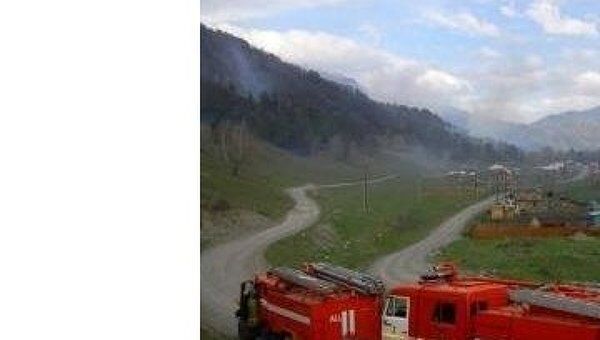 Ликвидация пожара близ села Элекмонар в республике Алтай