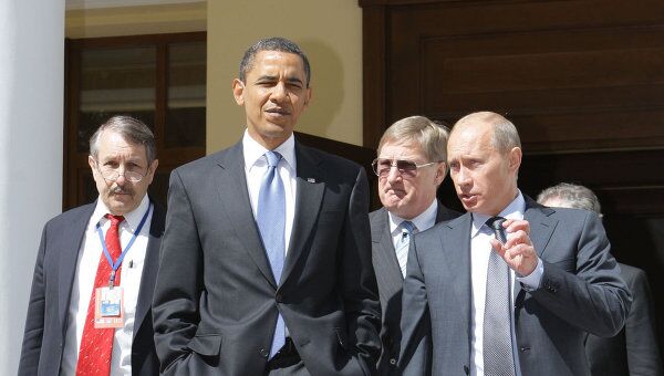 Владимир Путин встретился с президентом США Бараком Обамой. Архив