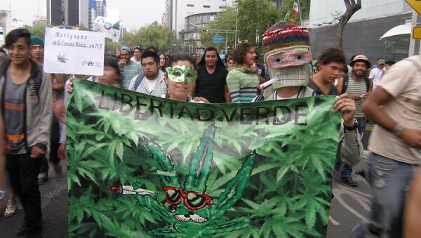 Марш в защиту легализации марихуаныю. Архивное фото